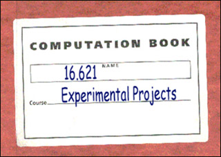 A lab notebook cover. A lab notebook cover.