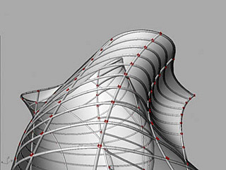 Illustration showing the skin of a skyscraper. Illustration showing the skin of a skyscraper.