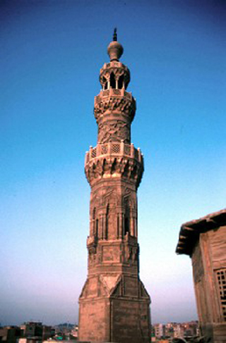Photo of a Minaret. Photo of a Minaret.
