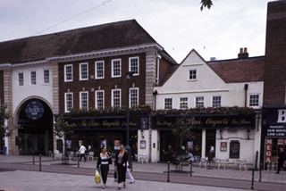 A photo of two buildings. A photo of two buildings.