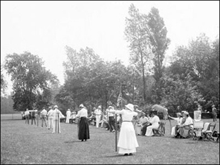 Archers arranged for a meet in 1915. Archers arranged for a meet in 1915.