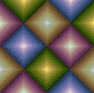 A pattern of diamond shapes in gradated colors A pattern of diamond shapes in gradated colors