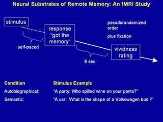 This stimulus sample is used during an experiment to identify the neural substrates of remote memory. This stimulus sample is used during an experiment to identify the neural substrates of remote memory.