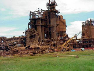 Photo of Gramercy Works Alumina Plant Explosion. Photo of Gramercy Works Alumina Plant Explosion.