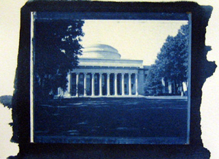 A cyanotype of the MIT's Great Dome. A cyanotype of the MIT's Great Dome.
