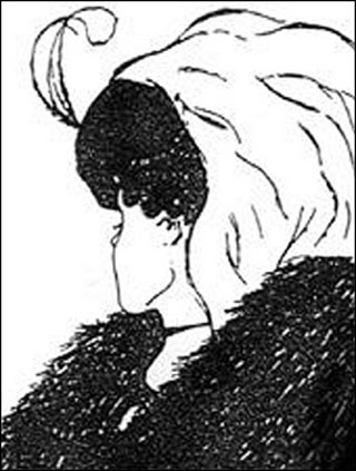 Drawing of a young lady or an old woman depending on your point-of-view. Drawing of a young lady or an old woman depending on your point-of-view.