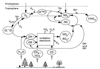 Tropospheric chemical system. Tropospheric chemical system.