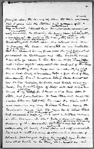 A page covered in Frederick Douglass's handwriting. A page covered in Frederick Douglass's handwriting.