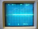 A completely filtered sine wave.