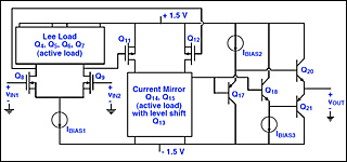 A simplified circuit diagram for the design problem. A simplified circuit diagram for the design problem.