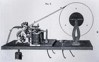 The Morse telegraph. The Morse telegraph.