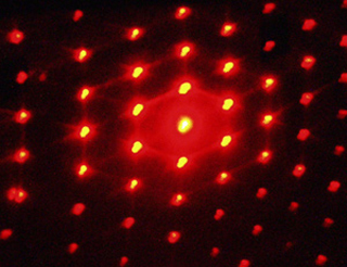 Red lights in a pattern. Red lights in a pattern.