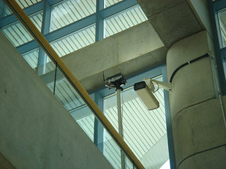 Photo of a wireless access on a concrete pillar. Photo of a wireless access on a concrete pillar.