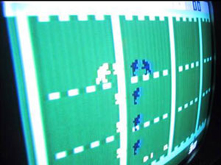 An animated computer game. An animated computer game.