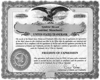 Image of patent for phrase - Freedom of Expression. Image of patent for phrase - Freedom of Expression.