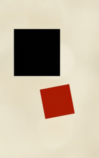 Red and black squares on a field of tan. Red and black squares on a field of tan.