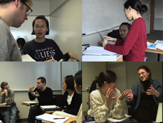 A photo montage of students participating in class activities. A photo montage of students participating in class activities.