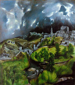 Image of View of Toledo, oil on canvas, by El Greco, 1597. Image of View of Toledo, oil on canvas, by El Greco, 1597.