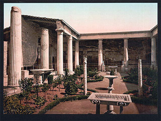 Rome. Peristyle of the House of Vetti, Pompeii, Italy. Rome. Peristyle of the House of Vetti, Pompeii, Italy.