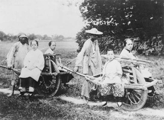 Image of China passenger wheelbarrows. Image of China passenger wheelbarrows.