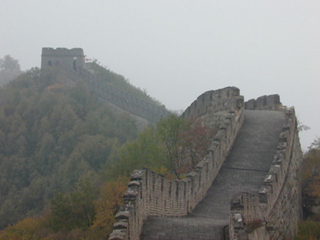 Photo of the Great Wall on mountains. Photo of the Great Wall on mountains.