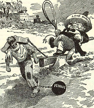 Political cartoon from 1913, depicting unfair seizure of property. Political cartoon from 1913, depicting unfair seizure of property.