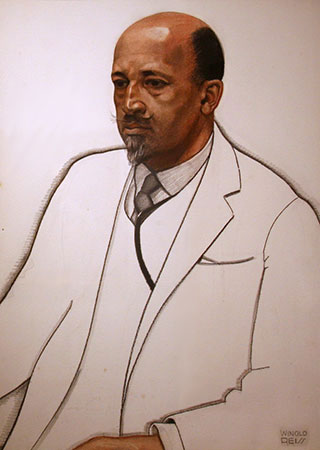 A portrait of W. E .B. Du Bois. A portrait of W. E .B. Du Bois.