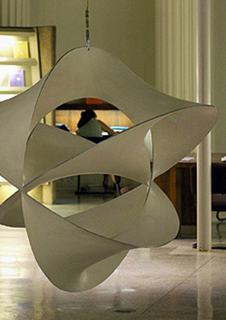 Photograph of Mobius sculpture. Photograph of Mobius sculpture.