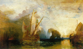 Ulysses deriding Polyphemus by Joseph Mallord William Turner. Ulysses deriding Polyphemus by Joseph Mallord William Turner.