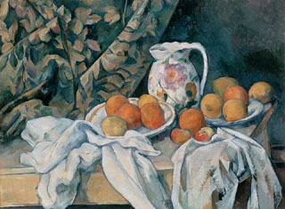 Oil on canvas painting by Paul Cézanne (1839–1906). Oil on canvas painting by Paul Cézanne (1839–1906).