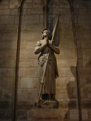 Joan of Arc statue. Joan of Arc statue.