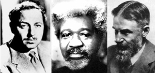 Photographs of Tennessee Williams, Wole Soyinka, and George Bernard Shaw. Photographs of Tennessee Williams, Wole Soyinka, and George Bernard Shaw.