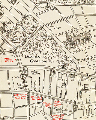 Labeled map of Boston with locations marked and drawn. Labeled map of Boston with locations marked and drawn.