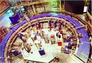 A photo from the top of the world's largest superconducting magnet. A photo from the top of the world's largest superconducting magnet.