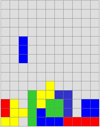 Diagram of the game Tetris. Diagram of the game Tetris.