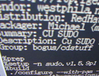 A close-up photo of text on a screen. A close-up photo of text on a screen.