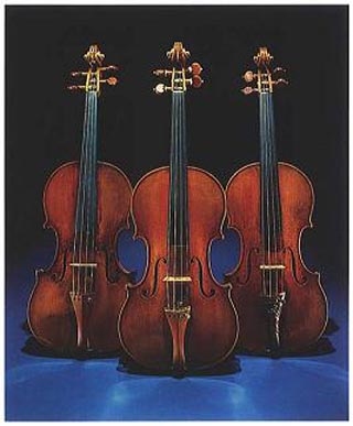 Three violins. Three violins.