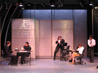 Scene from the MIT student production of The Internationalist. Scene from the MIT student production of The Internationalist.