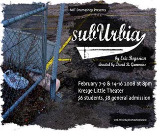 An empty lot, littered with garbage, evokes the gritty, rundown environment inhabited by the characters in suburbia. An empty lot, littered with garbage, evokes the gritty, rundown environment inhabited by the characters in suburbia.