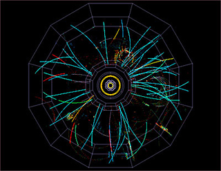 A computer rendering of the collision data. A computer rendering of the collision data.