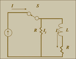 A circuit diagram. A circuit diagram.