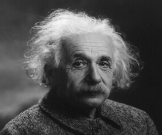 A picture of Albert Einstein. A picture of Albert Einstein.