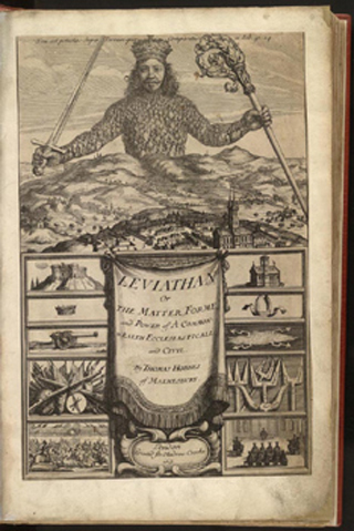 Cover of the Leviathan, which shows a giant man over a hill. Cover of the Leviathan, which shows a giant man over a hill.