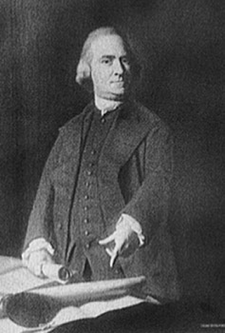 A black and white portrait of Samuel Adams. A black and white portrait of Samuel Adams.