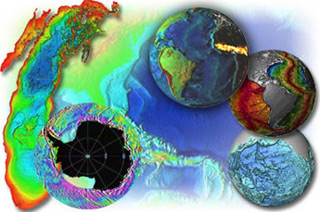 A montage of multi-colored globes. A montage of multi-colored globes.