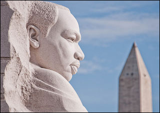 A sideview of a man's head, chiseled from stone. A sideview of a man's head, chiseled from stone.