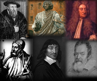 Collage of Kepler, Copernicus, Newton, Galileo, Descartes, and Ptolemy. (Clockwise from top left.) Collage of Kepler, Copernicus, Newton, Galileo, Descartes, and Ptolemy. (Clockwise from top left.)