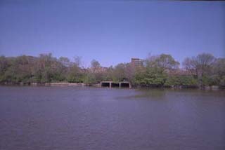 The Anacostia River in Washington, DC. The Anacostia River in Washington, DC.
