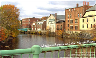 An image from the bridge on Main Street in Medford. An image from the bridge on Main Street in Medford.
