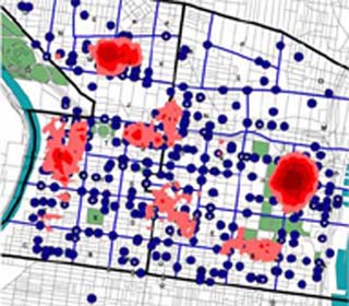 A graphical representation of crime in Philadelphia. A graphical representation of crime in Philadelphia.